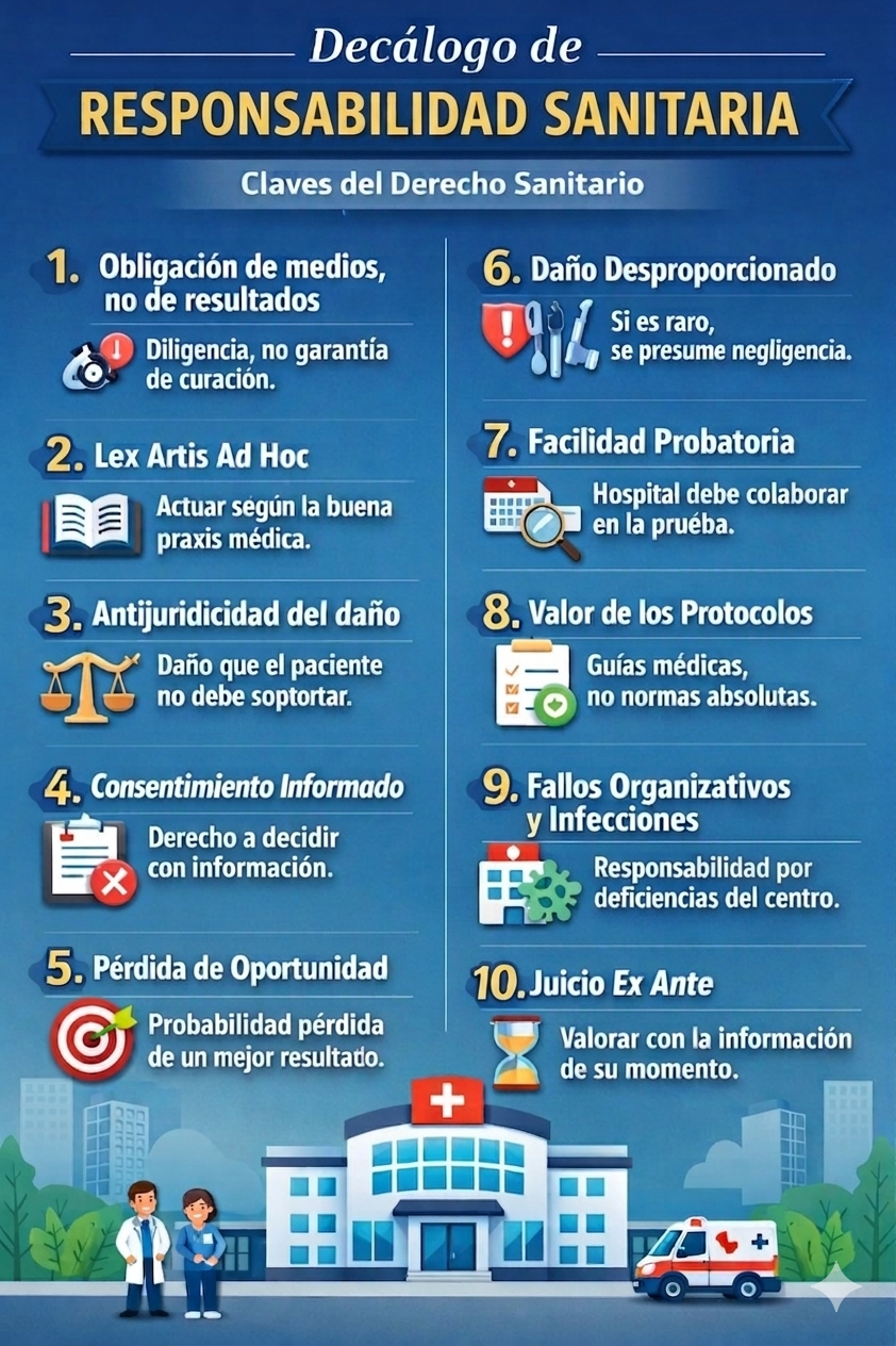 Decálogo sobre la responsabilidad sanitaria
